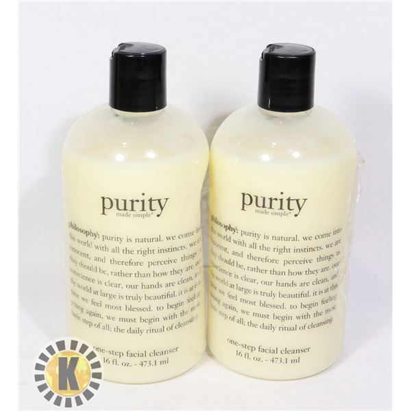 2 PKS OF PURITY ONE STEP CLEANSER NATURAL