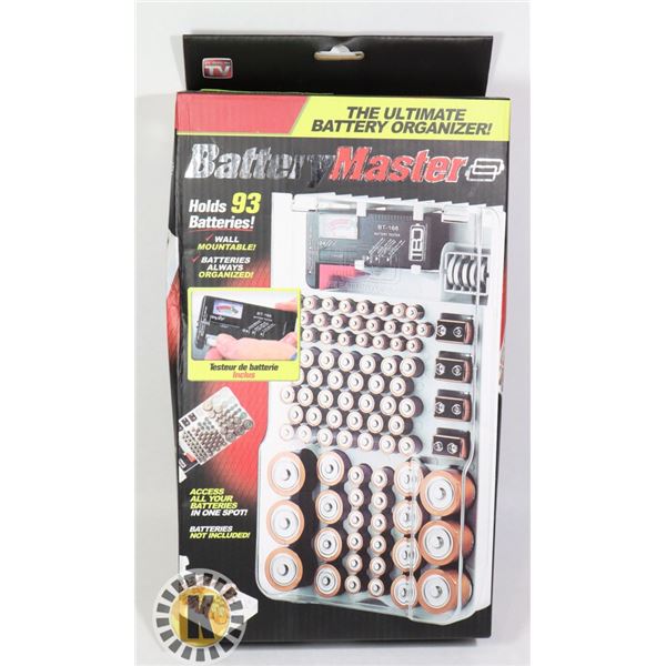BATTERY MASTER BATTERY ORGANIZER WITH BATTERY