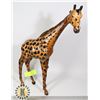 Image 1 : HANDCRAFTED LEATHER GIRAFFE FIGURE