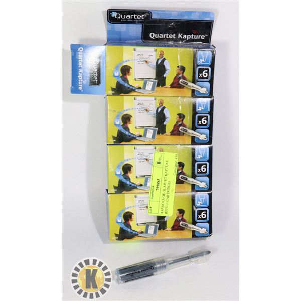 4 6PACKS OF QUARTET KAPTURE REFILL CARTRIDGES