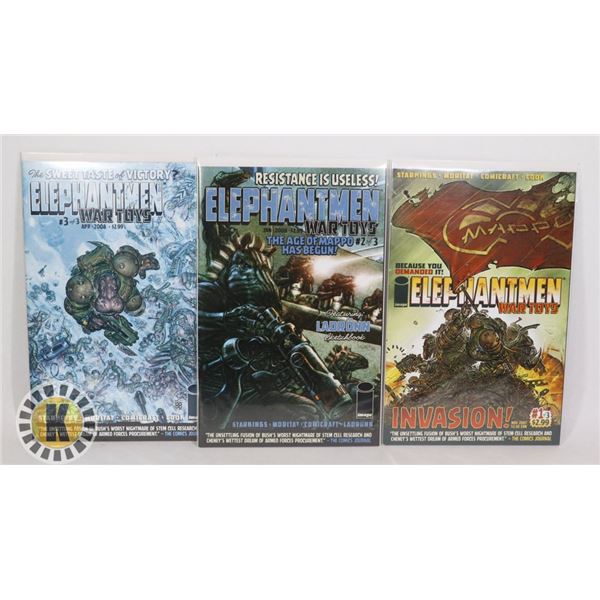 IMAGE COMICS ELEPHANTMAN WAR TOYS #1-3