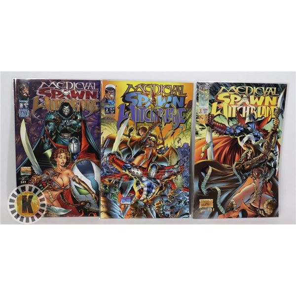 IMAGE COMICS MEDIEVAL SPAWN WITCHBLADE #1-3