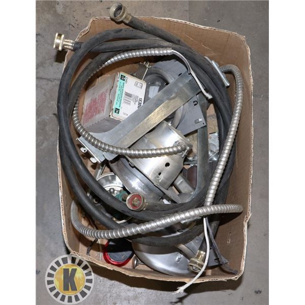 BOX OF PLUMING TOOLS