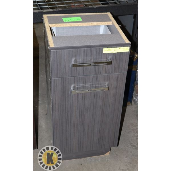 WOOD CABINET GRAY LXWXH 15"X16"X31" INCHES