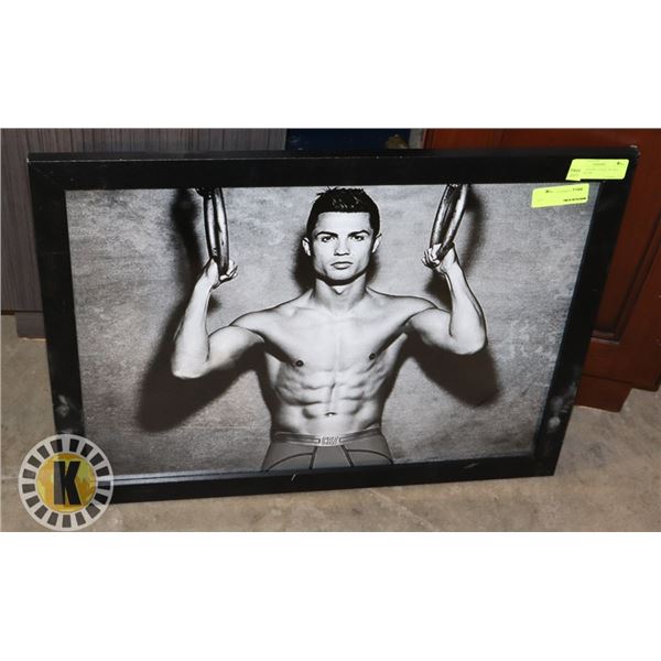 PICTURE FRAME 26"X20" INCHES BLACK FRAME