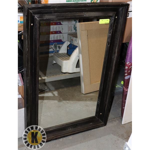 MIRROR WOOD DARK FRAME 36"X2"X24" LXWXH
