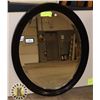 Image 1 : MIRROR OVAL DARK WOOD FRAME 19"X26"X1" LXWXH