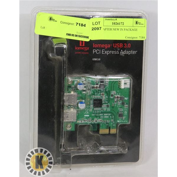 PCI ADAPTER NEW IN PACKAGE