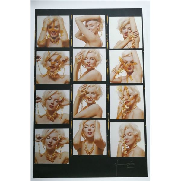 BERT STERN: MARILYN MONROE. COLLAGE WITH JEWELS.