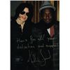 MICHAEL JACKSON INSCRIBED SIGNED PHOTO WITH WILL I AM.