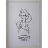 Image 1 : Matt Groening drawing of Edna krabappel.