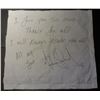 Image 1 : MICHAEL JACKSON INSCRIBED BEDDING.