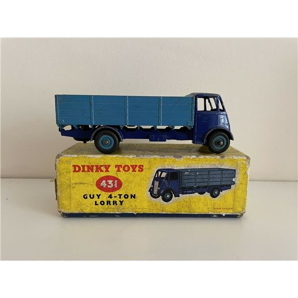 Original Boxed Dinky 431 Guy 4 Ton Lorry Two-Tone Blue. Ref: Beeb