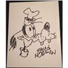Disney Animator Floyd Norman Hand-Drawn & Signed Goofy Sketch