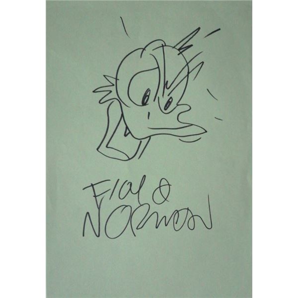 Disney Animator Floyd Norman signed sketch.