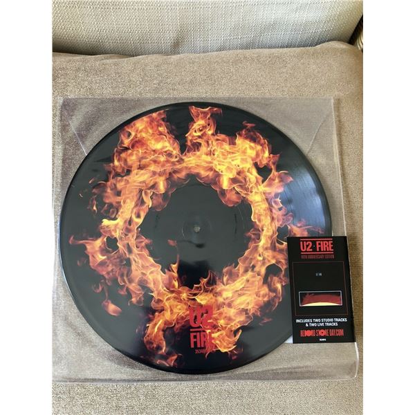 U2 Fire 40th Anniversary Record Store Day 2021 Picture Disk Limited Release. Ref: Nppof