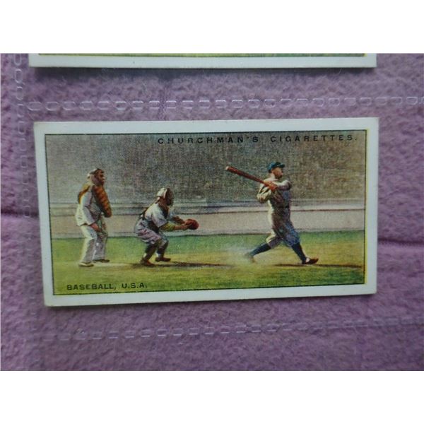 COMPLETE SET - CHURCHMAN 1929 - SPORTS & GAMES INCL #25 BASEBALL BABE RUTH.  Ref: Noob