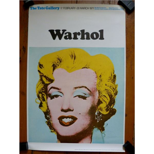 Andy Warhol Tate Gallery Exhibition Poster 1971. Ref: Noob