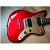 Image 2 : Squier Deluxe Jazzmaster ST Candy Apple Red w Gold Anodized Scratch Plate. Ref: Noob