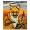 Image 1 : Red Fox Pup and Feather by Katon Original