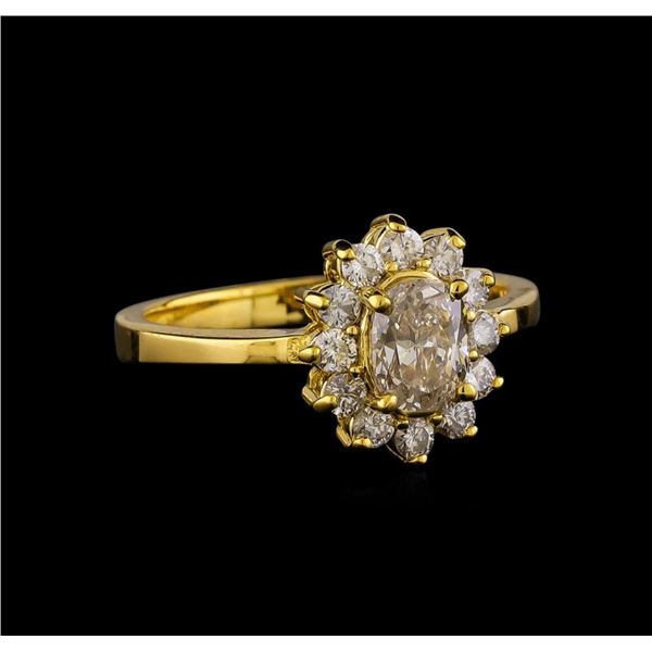 0.95 ctw Diamond Ring - 14KT Yellow Gold