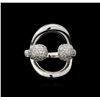Image 2 : 0.89 ctw Diamond Ring - 14KT White Gold