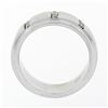 Image 6 : Men's 8.9mm 14K Gold 0.40 ctw Round Brilliant Diamond Brushed Wedding Band Ring