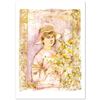 Image 1 : "Flora" Limited Edition Lithograph by Edna Hibel (1917-2014), Numbered and Hand