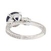 Image 3 : 2.53 ctw Sapphire and Diamond Ring - 14KT White Gold