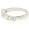 Image 2 : NEW 14K White Gold 1.25 ctw Prong Large Round Brilliant Diamond Wedding Band Rin