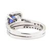 Image 3 : 1.66 ctw Sapphire And Diamond Ring And Attached Band - 14KT White Gold