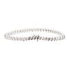 Image 2 : 2.05 ctw Diamond S Style Tennis Bracelet" - 14KT White Gold"