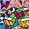 Image 2 : Romero Britto "Wine Country Yellow" Hand Signed Limited Edition Giclee on Canvas