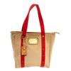 Image 1 : Louis Vuitton Beige Canvas Antigua Cabas MM Tote Bag