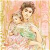 Image 2 : "Willa And Child" Limited Edition Lithograph by Edna Hibel (1917-2014), Numbered