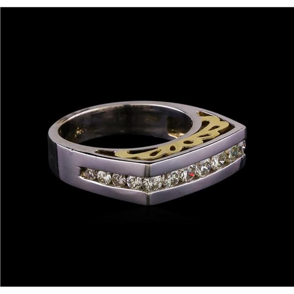 1.08 ctw Diamond Ring - 14KT Two Tone Gold