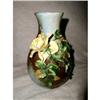 Image 1 : Faience Barbotine Vase Signed Excellent #1789344