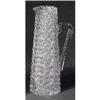 Image 1 : Elegant Large Cut Glass Tankard Pitcher #1789631