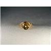 Image 1 : Estate 14K Gold Citrine Diamond Filigree Ring #1789813