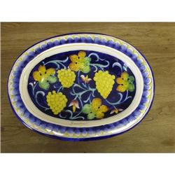 ITALIAN MAJOLICA MONTELUPO  OVAL PLATE #1801326