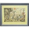 Image 1 :   Anton Pieck Framed Print -The City - 10'x13' #1801381