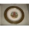 Image 1 : Tree House Plate. Signed 22K Gold.  #1801464