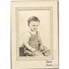 Image 1 : old vintage bw DAVIS STUDIO little boy portrait#1801964