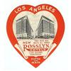 Image 1 : old vintage ROSSLYN HOTELS LUGGAGE LABEL la #1802056