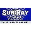 Image 1 : old vintage Sun Ray Cigar Paper Poster Sign  #1802152