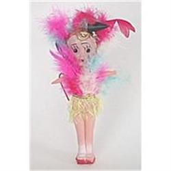 old 1950s Celluloid Carnival Girl Toy Doll #1802198