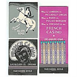 old Chicago French Casino Sexy Girl matchbook #1802208