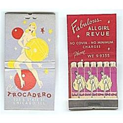 old Trocadero Can Can Girl Pinup Matchbook #1802209