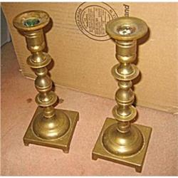 Ornate Brass Candlestick Holders #1802213