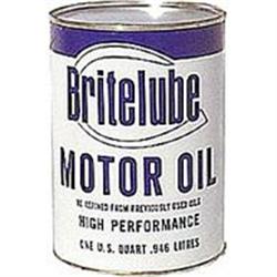 old BRITELUBE Motor Oil Store Display Can #1802220